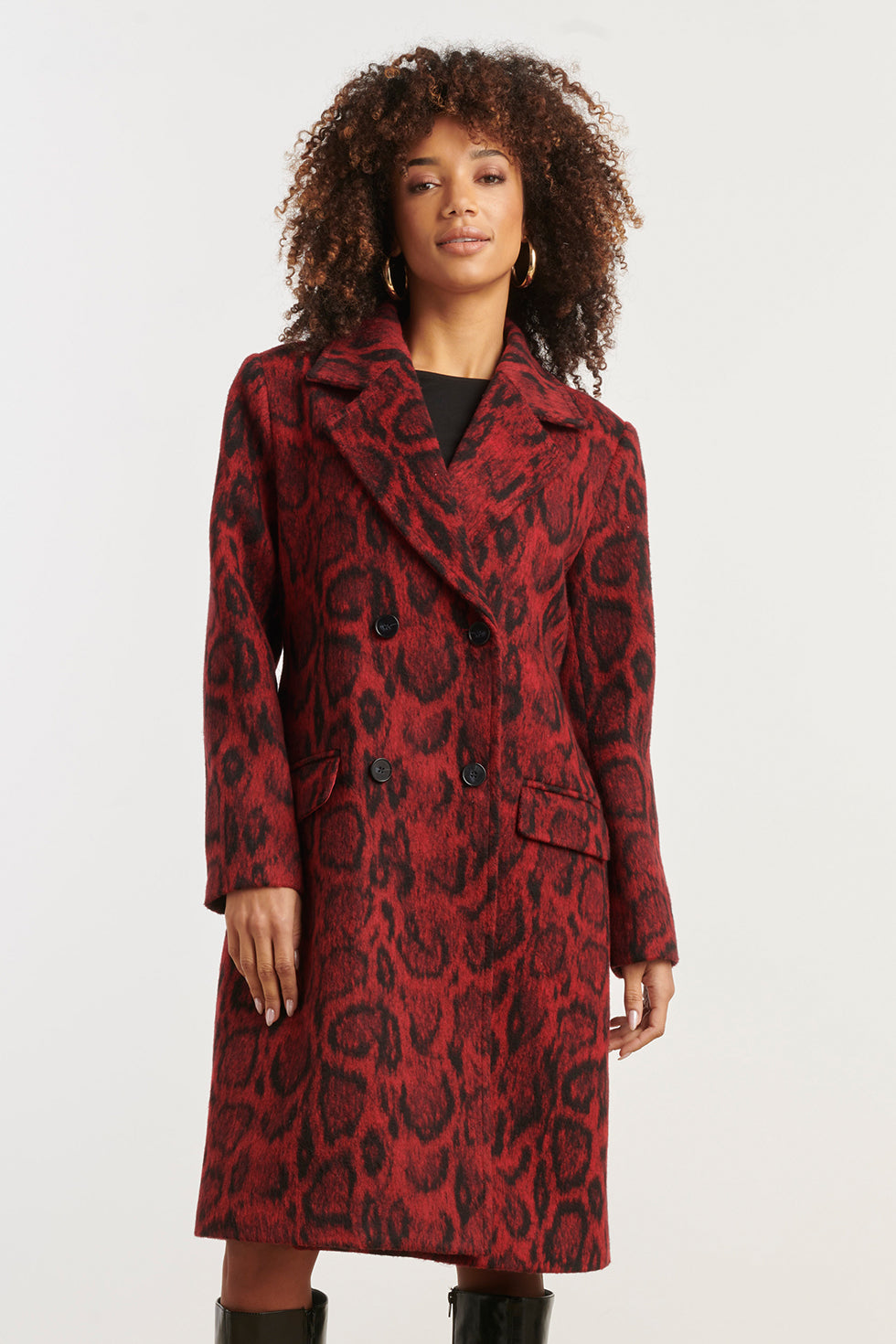 DierenprInt Jas in Rood Met Zwart | Red - Black