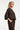 Donkerbruin Cropped Jasje met Krijtstreep | Dark Brown
