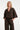 Donkerbruin Cropped Jasje met Krijtstreep | Dark Brown