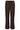 Donkerbruine Broek met Krijtstreep en Elastische Tailleband | Dark Brown