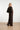 Donkerbruine Broek Met Krijtstreep En Elastische Tailleband | Dark Brown