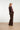 Doorgeknoopte Blouse Met Grafische Bloemenprint In Bruin En Crème | Brown - Sand