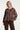 Doorgeknoopte Blouse met Grafische Bloemenprint in Bruin en Crème | Brown - Sand