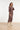 Doorgeknoopte Midi Jurk met Grafische Bloemenprint in Bruin en Crème | Brown - Sand