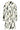 Doorknoopjurk Met Zwart-Witte Abstracte Print | Off White - Black