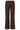 Flared Broek met Suèdelook in Donkerbruin | Dark Brown