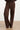 Flared Broek met Suèdelook in Donkerbruin | Dark Brown