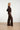 Flared Broek met Suèdelook in Donkerbruin | Dark Brown