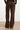 Flared Broek met Suèdelook in Donkerbruin | Dark Brown