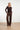 Flared Broek met Suèdelook in Donkerbruin | Dark Brown