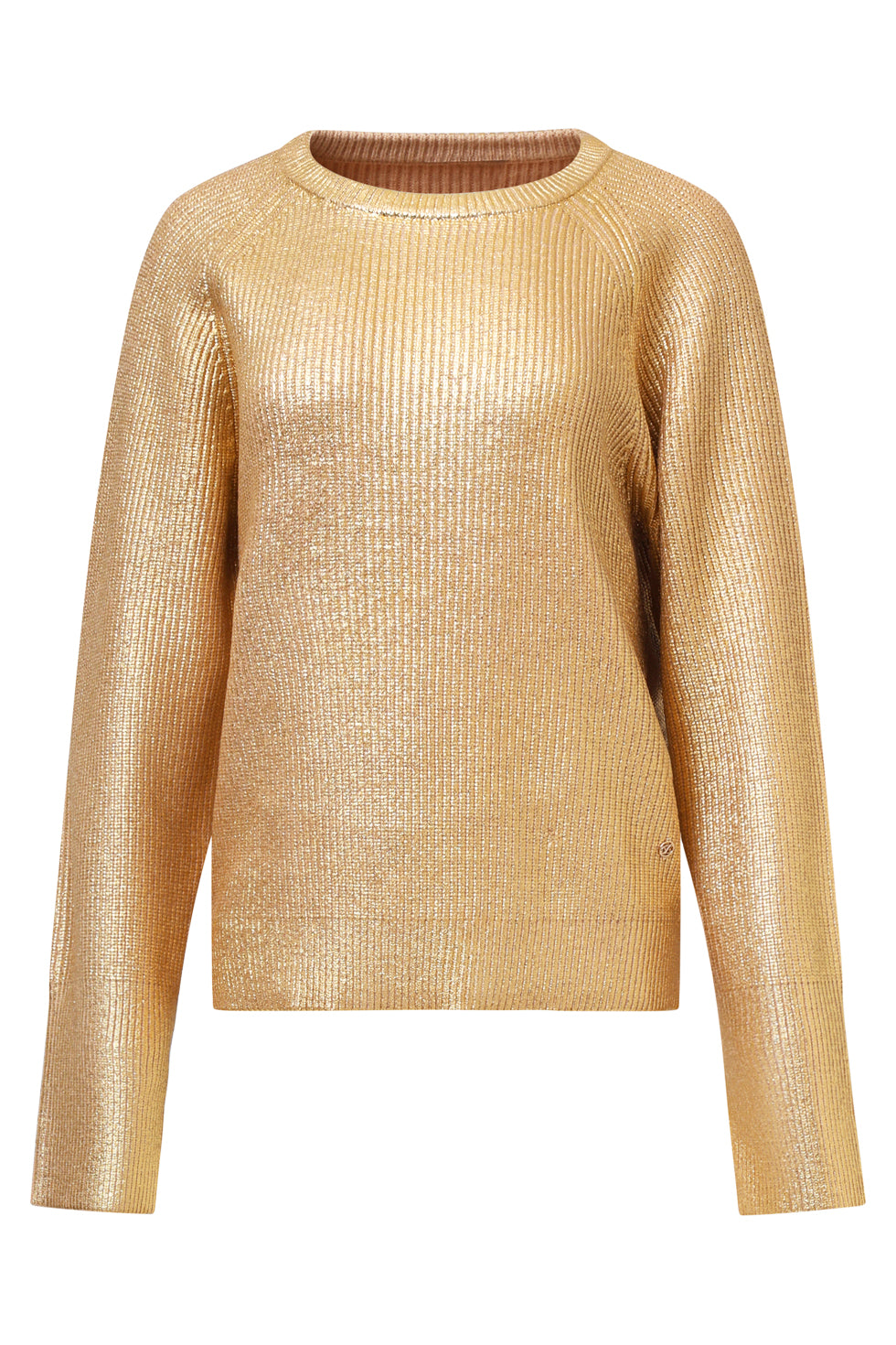 Gebreide Gelakt Damestop | Gold