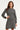 Gebreide Jurk Met Golfpatroon | Black - Light Grey