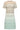 Gebreide Jurk Met Zigzag Print In Groen En Beige | Soft Green - Muticolour