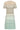 Gebreide Jurk Met Zigzag Print In Groen En Beige | Soft Green - Muticolour