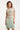Gebreide Jurk Met Zigzag Print In Groen En Beige | Soft Green - Muticolour