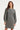 Gebreide Jurk met Pareldetails | Grey - Off White