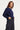 Gebreide Trui met Bloemappliqués | Navy