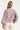 Gebreide Trui met Kabeldetails op de Mouwen | Lilac