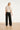 Gestreepte Top Met Ingeweven Structuur En Verstelbare Zoom | Off White - Black