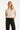 Gestreepte Top Met Ingeweven Structuur En Verstelbare Zoom | Off White - Black