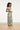 Groene Stretch Jumpsuit Met Bladprint En Ceintuur | Jade - Off White