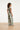Groene Stretch Jumpsuit Met Bladprint En Ceintuur | Jade - Off White