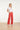 High-Waisted Wide Leg Jeans | Red