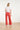 High-Waisted Wide Leg Jeans | Red