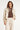 Ivoorkleurig Jasje met Geborduurde Paillettendetails | Off White - Gold