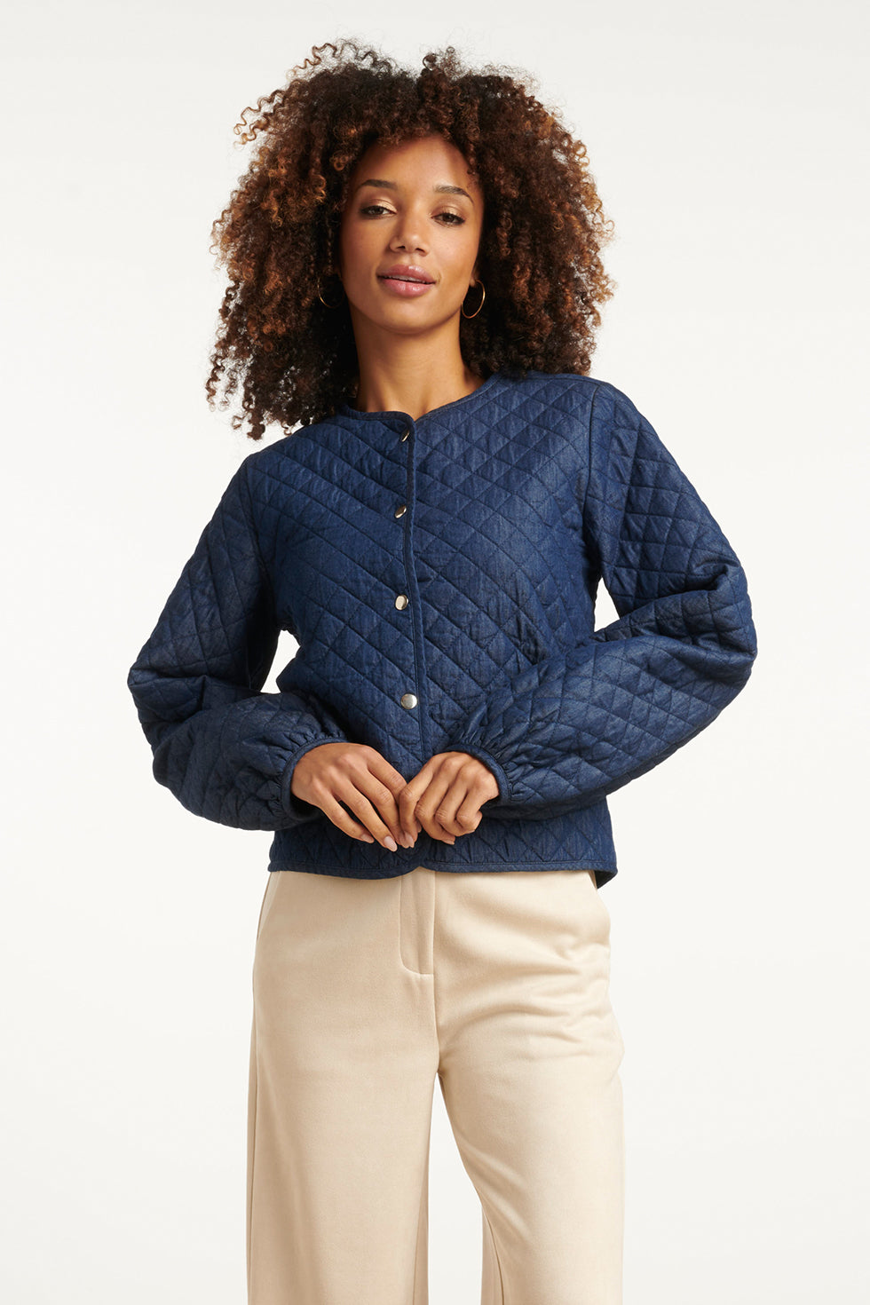 Jeansjack van donkerblauw denim | dark blue denim