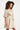 Jurk Met Metallic Glans En Tailleceintuur | Sand