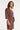Jurk met Strikceintuur in Comfortabele Travel Quality | Brown