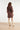 Jurk Met Strikceintuur In Comfortabele Travel Quality | Brown