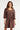 Jurk met Strikceintuur in Comfortabele Travel Quality | Brown