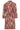 Vestido com estampado de folhas abstratas em Bordeaux | Bordeaux - Sand