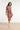 Vestido com estampado de folhas abstratas em Bordeaux | Bordeaux - Sand