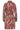 Jurk met Abstracte Bladeren Print in Bordeaux | Bordeaux - Sand