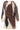 Jurk met Abstracte Print en Tailleceintuur | Brown - Muticolour