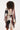Jurk met Abstracte Print en Tailleceintuur | Brown - Muticolour