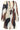 Jurk met Abstracte Print en Tailleceintuur | Brown - Muticolour