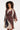 Jurk met Abstracte Print en Tailleceintuur | Brown - Muticolour