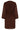 Jurk met V-hals, fringe structuur en tailleband | Brown