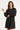 Jurk met transparant jacquarddessin | Black