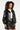 Kort Jack van Glanzend Faux Leather | Black
