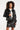 Kort Jack van Glanzend Faux Leather | Black