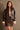 Kort Jack van Glanzend Faux Leather | Dark Brown