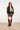 Kort Jack van Glanzend Faux Leather | Dark Brown