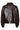 Kort Jack van Glanzend Faux Leather | Dark Brown