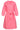 Korte Jurk Met Geborduurd Palmmotief En Ceintuur | Old Pink