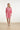 Korte Jurk Met Geborduurd Palmmotief En Ceintuur | Old Pink